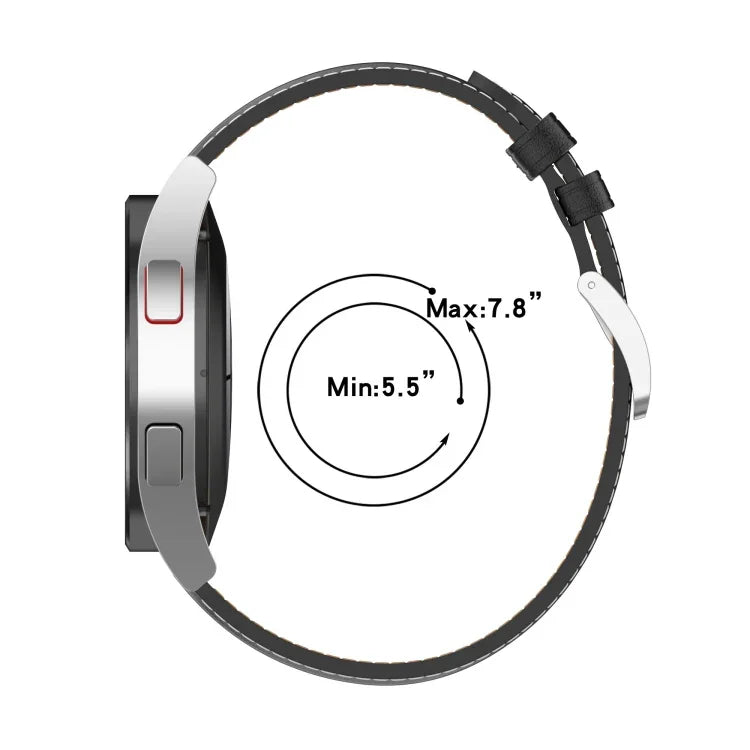 Dây đồng hồ may chỉ da bê, Dành cho Samsung Galaxy Watch 4, Dành cho Samsung Galaxy Watch 3 41mm / Watch 42mm, Dành cho Samsung Galaxy Gear S2 Classic