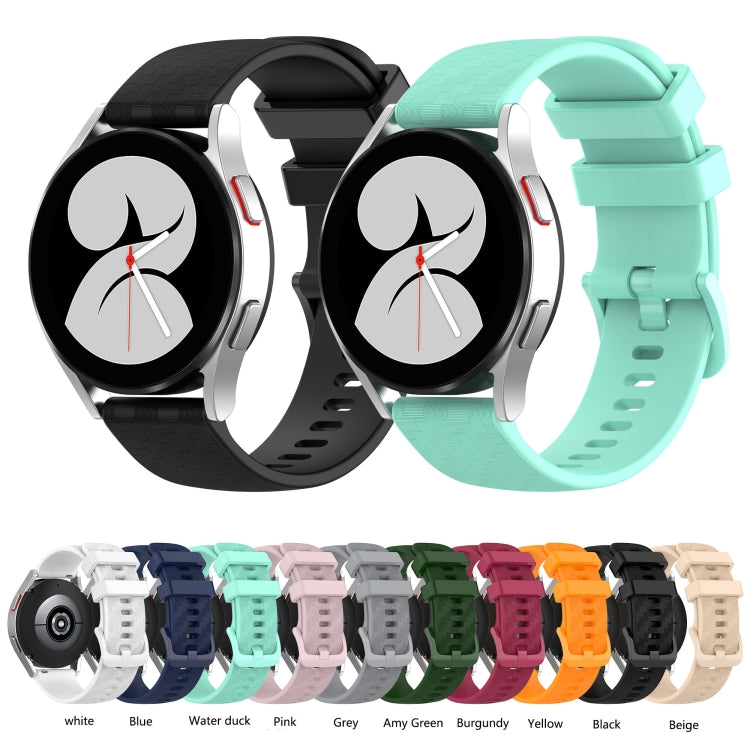 Dây đeo silicone sọc sợi carbon 20mm, dành cho Samsung Galaxy Watch 4 40mm / 44mm, dành cho Samsung Galaxy Watch 4 Classic 42mm / 46mm, dành cho Samsung Galaxy Watch 3 41mm, dành cho Samsung Galaxy Watch Active 2 40mm / 44mm