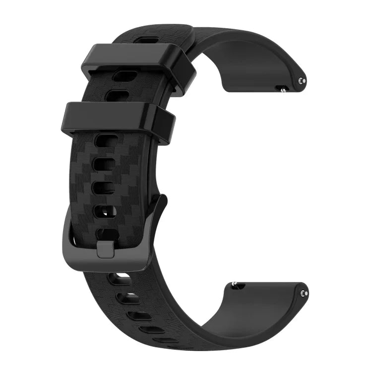 Dây đeo silicone sọc sợi carbon 20mm, Dành cho Samsung Galaxy Watch Active 40mm, Dành cho Samsung Galaxy Watch 42mm, Dành cho Samsung Gear Sport, Dành cho Samsung Gear S2 Classic