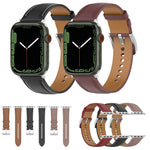 Dây Đeo Đồng Hồ Da Bò Lớp Trên May Cho Apple Watch Series, 7 41mm / 6&SE&5&4 40mm / 3&2&1 38mm 20mm, 7 45mm / 6&SE&5&4 44mm / 3&2&1 42mm 22mm, 7 41mm / 6&SE&5&4 40mm / 3&2&1 38mm 22mm, 7 45mm / 6&SE&5&4 44mm / 3&2&1 42mm 20mm