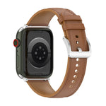 Dây Đeo Đồng Hồ Da Bò Lớp Trên May Cho Apple Watch Series, 7 41mm / 6&SE&5&4 40mm / 3&2&1 38mm 20mm, 7 45mm / 6&SE&5&4 44mm / 3&2&1 42mm 22mm, 7 41mm / 6&SE&5&4 40mm / 3&2&1 38mm 22mm, 7 45mm / 6&SE&5&4 44mm / 3&2&1 42mm 20mm