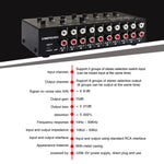 2 In 8 Out RCA Audio Frequency Signal Select Switch Distributor, 2 In 8 Out