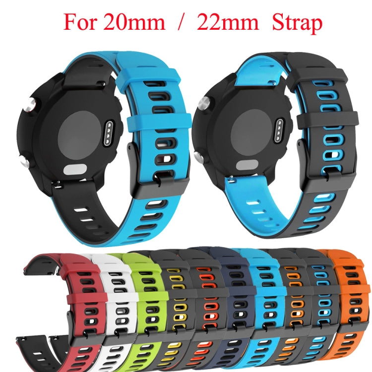 20mm Mixed-Color Silicone Strap, For Huawei Watch 2, For Honor Watch ES