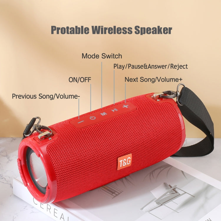 Loa Bluetooth Di Động Chống Nước Công Suất Cao T&G TG324 Hỗ trợ FM / Thẻ TF