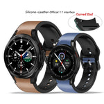 Dây đeo da dán silicone 20mm, Dành cho Samsung Galaxy Watch 4 40mm, Samsung Galaxy Watch 4 44mm, Dành cho Samsung Galaxy Watch 4 Classic 42mm, Dành cho Samsung Galaxy Watch 4 Classic 46mm