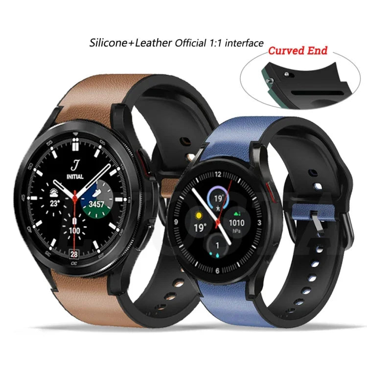 Dây đeo da dán silicone 20mm, Dành cho Samsung Galaxy Watch 4 40mm, Samsung Galaxy Watch 4 44mm, Dành cho Samsung Galaxy Watch 4 Classic 42mm, Dành cho Samsung Galaxy Watch 4 Classic 46mm