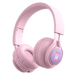 Tai nghe không dây Bluetooth gắn đầu cho trẻ em BT06C+ dễ thương có micro và đèn LED