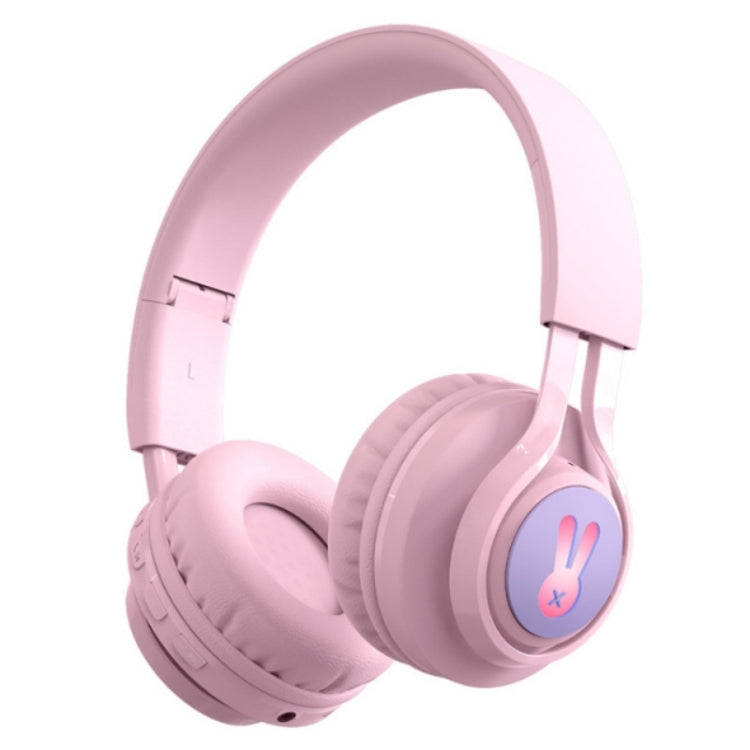 Tai nghe không dây Bluetooth gắn đầu cho trẻ em BT06C+ dễ thương có micro và đèn LED