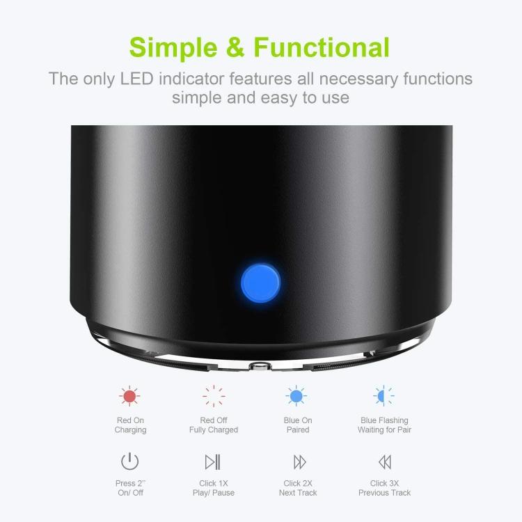 Loa Bluetooth kim loại mini di động chống nước IPX7 A106Pro