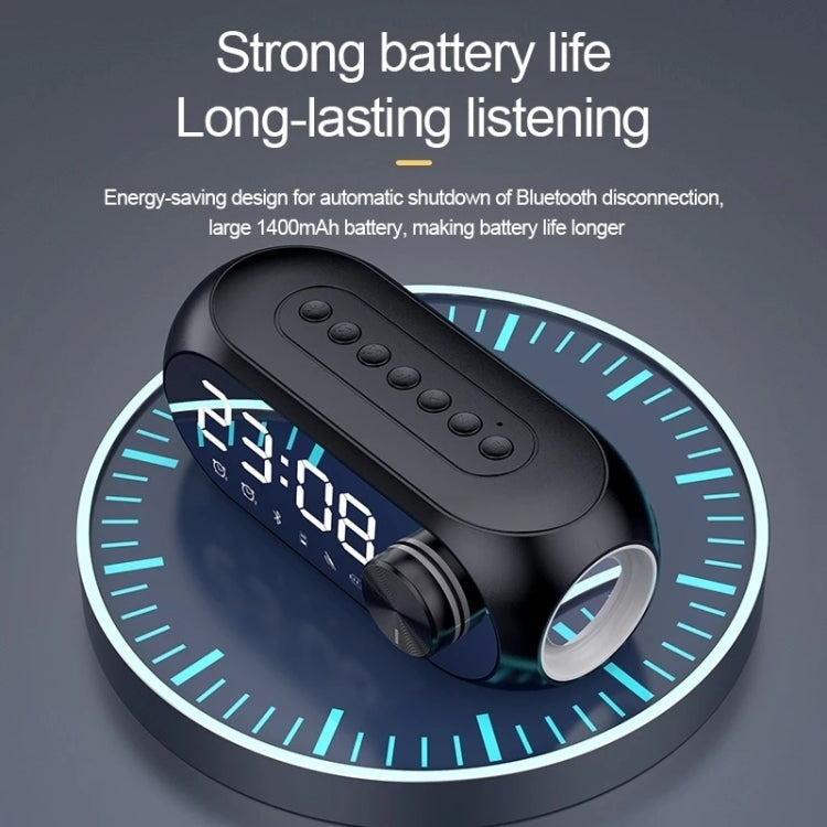 Loa Bluetooth đồng hồ báo thức AEC S8 có đèn LED, hỗ trợ thẻ TF / FM, S8