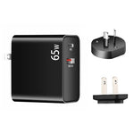 Bộ sạc laptop PD-65W USB-C / Type-C + QC3.0 USB, phích cắm AU / phích cắm US, phích cắm AU / phích cắm US