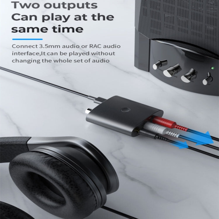 Bộ thu âm thanh Bluetooth BT-B36 5.1 chuyển đổi kỹ thuật số sang analog cho TV qua cáp quang và cáp đồng trục