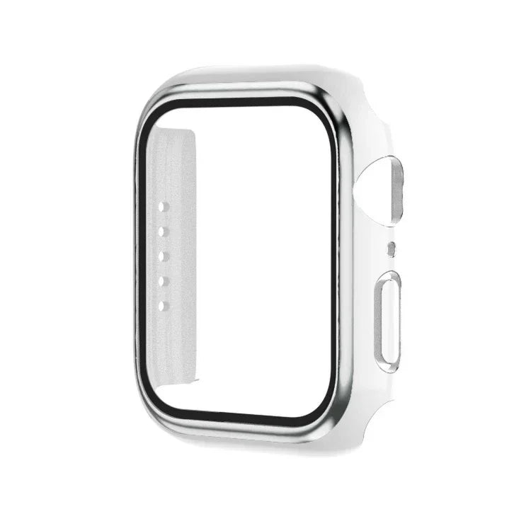 Ốp đồng hồ PC mạ điện hai màu + kính cường lực, Dành cho Apple Watch Series 6/5/4/SE 40mm, Dành cho Apple Watch Series 3/2/1 38mm