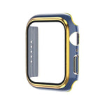Ốp đồng hồ PC mạ điện hai màu + kính cường lực, Dành cho Apple Watch Series 6/5/4/SE 40mm, Dành cho Apple Watch Series 3/2/1 38mm