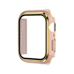 Ốp đồng hồ PC mạ điện hai màu + kính cường lực, Dành cho Apple Watch Series 6/5/4/SE 40mm, Dành cho Apple Watch Series 3/2/1 38mm