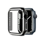 Ốp đồng hồ PC mạ điện hai màu + kính cường lực, Dành cho Apple Watch Series 6/5/4/SE 40mm, Dành cho Apple Watch Series 3/2/1 38mm