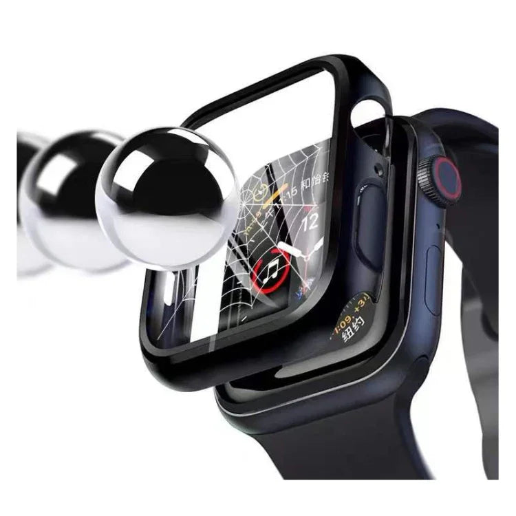 Ốp đồng hồ PC mạ điện hai màu + kính cường lực, Dành cho Apple Watch Series 6/5/4/SE 40mm, Dành cho Apple Watch Series 3/2/1 38mm