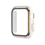 Ốp đồng hồ PC mạ điện hai màu + kính cường lực, Dành cho Apple Watch Series 6/5/4/SE 40mm, Dành cho Apple Watch Series 3/2/1 38mm