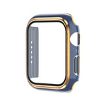 Ốp đồng hồ PC mạ điện hai màu + kính cường lực, Dành cho Apple Watch Series 6/5/4/SE 40mm, Dành cho Apple Watch Series 3/2/1 38mm