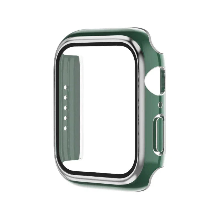 Ốp đồng hồ PC mạ điện hai màu + kính cường lực, Dành cho Apple Watch Series 6/5/4/SE 40mm, Dành cho Apple Watch Series 3/2/1 38mm