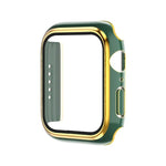 Ốp đồng hồ PC mạ điện hai màu + kính cường lực, Dành cho Apple Watch Series 6/5/4/SE 40mm, Dành cho Apple Watch Series 3/2/1 38mm