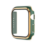 Ốp đồng hồ PC mạ điện hai màu + kính cường lực, Dành cho Apple Watch Series 6/5/4/SE 40mm, Dành cho Apple Watch Series 3/2/1 38mm
