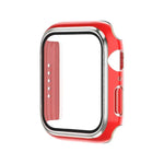 Ốp đồng hồ PC mạ điện hai màu + kính cường lực, Dành cho Apple Watch Series 6/5/4/SE 40mm, Dành cho Apple Watch Series 3/2/1 38mm