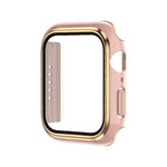 Ốp đồng hồ PC mạ điện hai màu + kính cường lực, Dành cho Apple Watch Series 6/5/4/SE 40mm, Dành cho Apple Watch Series 3/2/1 38mm