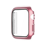 Ốp Đồng Hồ PC Đơn Sắc Mạ Điện Kèm Miếng Dán Cường Lực, Cho Apple Watch Series 9 / 8 / 7 45mm, Cho Apple Watch Series 8 / 7 45mm, Cho Apple Watch Series 6/5/4/SE 44mm, Cho Apple Watch Series 3/2/1 42mm, Cho Apple Watch Series 9 / 8 / 7 41mm