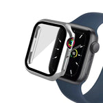 Ốp Đồng Hồ PC Đơn Sắc Mạ Điện Kèm Miếng Dán Cường Lực, Cho Apple Watch Series 9 / 8 / 7 45mm, Cho Apple Watch Series 8 / 7 45mm, Cho Apple Watch Series 6/5/4/SE 44mm, Cho Apple Watch Series 3/2/1 42mm, Cho Apple Watch Series 9 / 8 / 7 41mm