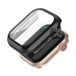 Ốp Đồng Hồ PC Đơn Sắc Mạ Điện Kèm Miếng Dán Cường Lực, Cho Apple Watch Series 9 / 8 / 7 45mm, Cho Apple Watch Series 8 / 7 45mm, Cho Apple Watch Series 6/5/4/SE 44mm, Cho Apple Watch Series 3/2/1 42mm, Cho Apple Watch Series 9 / 8 / 7 41mm