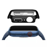 Ốp Đồng Hồ PC Đơn Sắc Mạ Điện Kèm Miếng Dán Cường Lực, Cho Apple Watch Series 9 / 8 / 7 45mm, Cho Apple Watch Series 8 / 7 45mm, Cho Apple Watch Series 6/5/4/SE 44mm, Cho Apple Watch Series 3/2/1 42mm, Cho Apple Watch Series 9 / 8 / 7 41mm