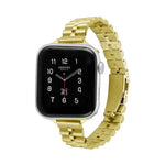 Dây đồng hồ kim loại ba hạt nửa tròn cho Apple Watch Series, 7 45mm / 6&SE&5&4 44mm / 3&2&1 42mm, 7 41mm / 6&SE&5&4 40mm / 3&2&1 38mm