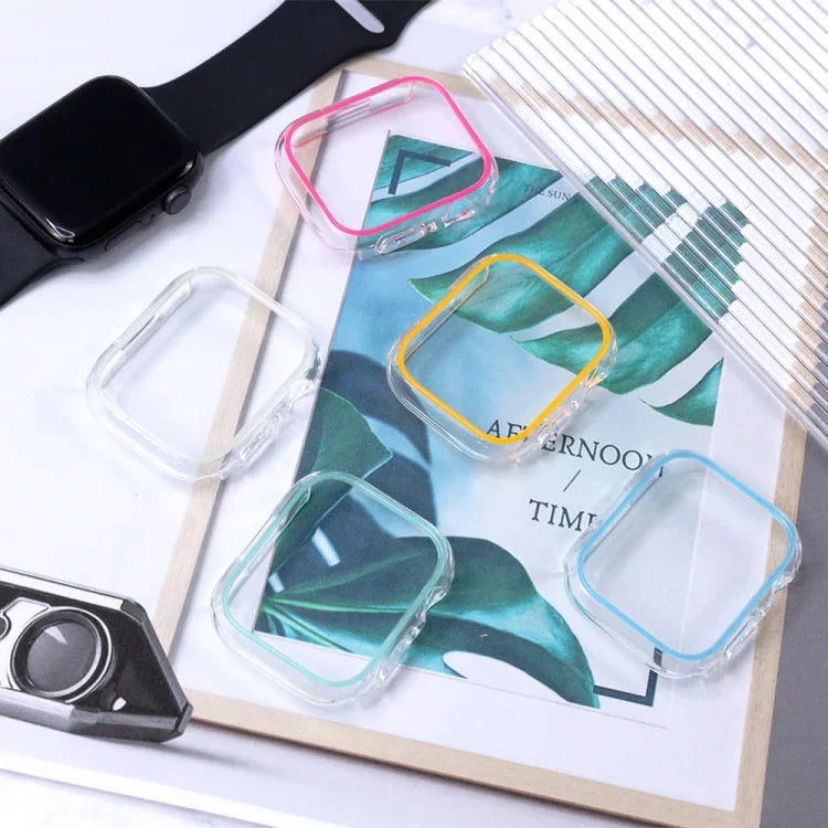 Ốp Đồng Hồ PC Rỗng Phát Sáng Màu Sắc, Cho Apple Watch Series 9 / 8 / 7 45mm, Cho Apple Watch Series 6/5/4/SE 44mm, Cho Apple Watch Series 3/2/1 42mm, Cho Apple Watch Series 9 / 8 / 7 41mm, Cho Apple Watch Series 6/5/4/SE 40mm