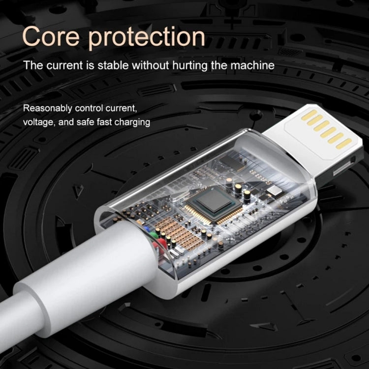 Cáp sạc nhanh PD30W USB-C / Type-C sang 8 Pin đồng bộ dữ liệu cho dòng iPhone, dài 1m, 1.5m, 2m