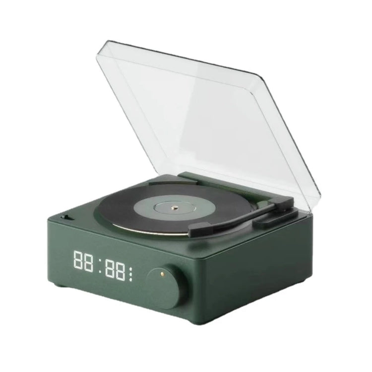 Loa Bluetooth retro vinyl Duosi X11, đồng hồ báo thức sáng tạo để bàn