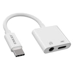 Cáp dữ liệu bộ chuyển đổi âm thanh 3.5mm + tai nghe & sạc Type-C ENKAY ENK-AT106 USB-C / Type-C