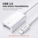Cáp dữ liệu chuyển đổi ENKAY ENK-AT108 8 Pin sang USB 3.0 OTG cho iPhone / iPad
