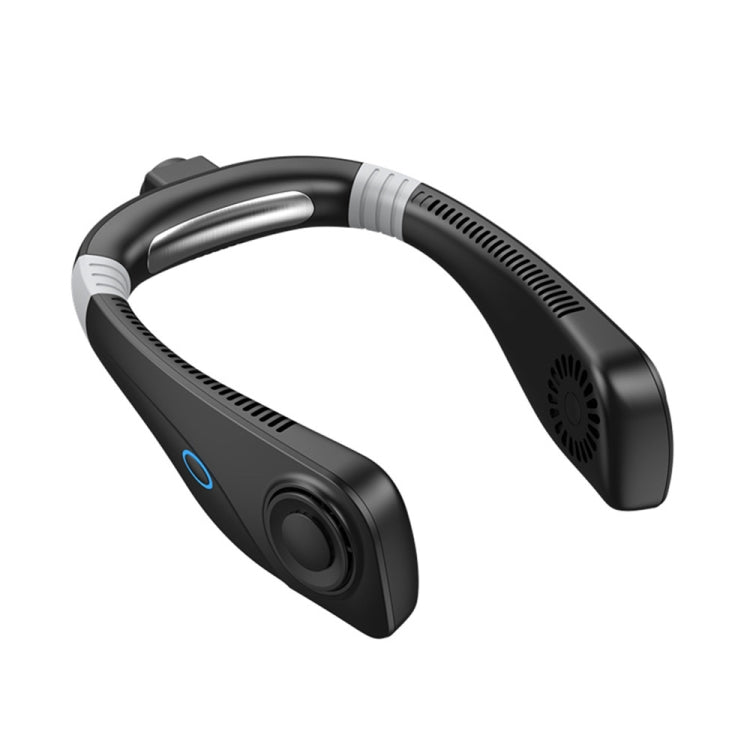 Quạt cổ treo làm mát không lá hương liệu mini USB di động, màu đen, trắng