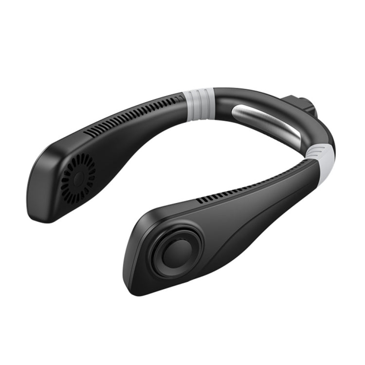 Quạt cổ treo làm mát không lá hương liệu mini USB di động, màu đen, trắng