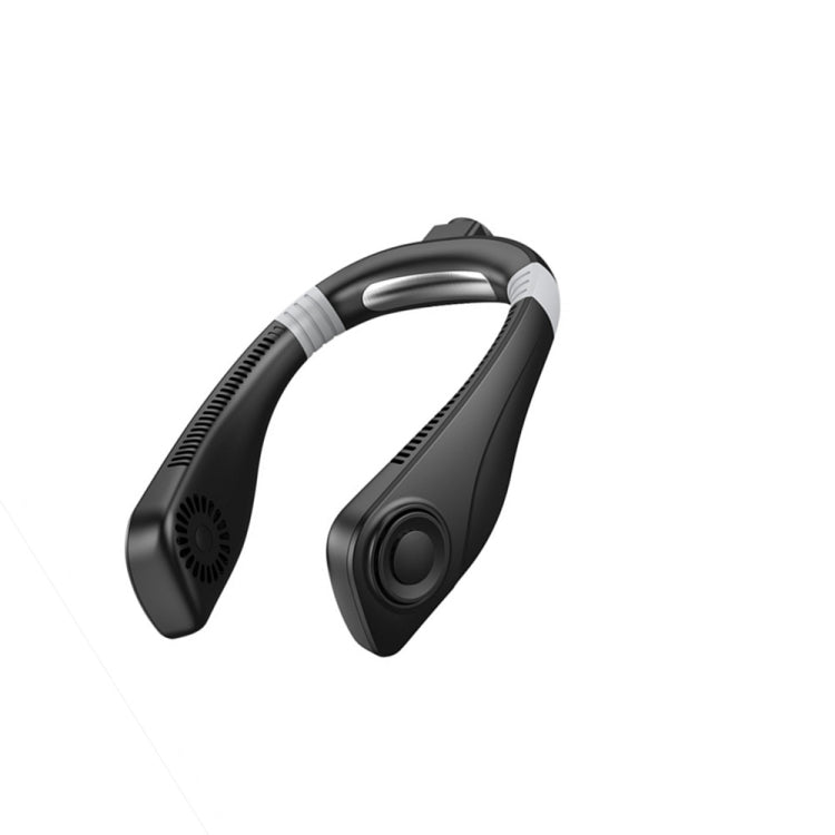 Quạt cổ treo làm mát không lá hương liệu mini USB di động, màu đen, trắng