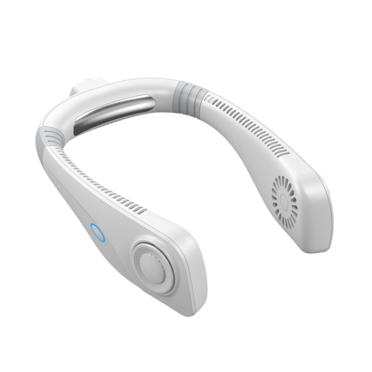 Quạt cổ treo làm mát không lá hương liệu mini USB di động, màu đen, trắng