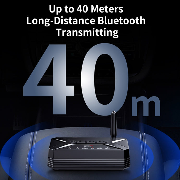 T-R22 ăng-ten ngoài khoảng cách xa 40m bộ thu phát âm thanh Bluetooth 2 trong 1