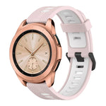 Dây đồng hồ silicone hai màu họa tiết dọc 20mm, Dành cho Samsung Galaxy Watch 42mm, Dành cho Samsung Gear Sport, Dành cho Samsung Gear S2 Classic