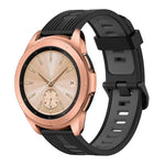 Dây đồng hồ silicone hai màu họa tiết dọc 20mm, Dành cho Samsung Galaxy Watch 42mm, Dành cho Samsung Gear Sport, Dành cho Samsung Gear S2 Classic