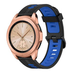 Dây đồng hồ silicone hai màu họa tiết dọc 20mm, Dành cho Samsung Galaxy Watch 42mm, Dành cho Samsung Gear Sport, Dành cho Samsung Gear S2 Classic