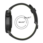 Dây đồng hồ silicone hai màu họa tiết dọc 20mm, Dành cho Samsung Galaxy Watch 42mm, Dành cho Samsung Gear Sport, Dành cho Samsung Gear S2 Classic