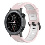 Dây đồng hồ silicone hai màu họa tiết dọc 20mm, Dành cho Samsung Galaxy Watch 42mm, Dành cho Samsung Gear Sport, Dành cho Samsung Gear S2 Classic