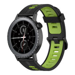 Dây đồng hồ silicone hai màu họa tiết dọc 20mm, Dành cho Samsung Galaxy Watch 42mm, Dành cho Samsung Gear Sport, Dành cho Samsung Gear S2 Classic