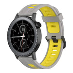Dây đồng hồ silicone hai màu họa tiết dọc 20mm, Dành cho Samsung Galaxy Watch 42mm, Dành cho Samsung Gear Sport, Dành cho Samsung Gear S2 Classic